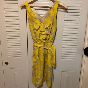 Express Yellow & Grey Dress